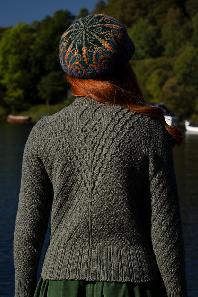 Staran patterncard kit design by Alice Starmore in Hebridean 3 Ply yarn