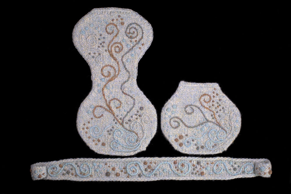Creative Course 3, hand knitting, felting and embroidery by Alice Starmore for Virtual Yarns