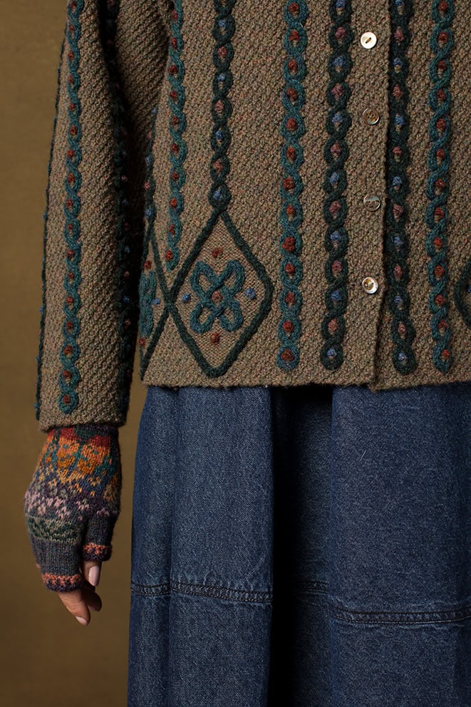 Boudicca's Braid hand knitwear design from the book Aran Knitting by Alice Starmore
